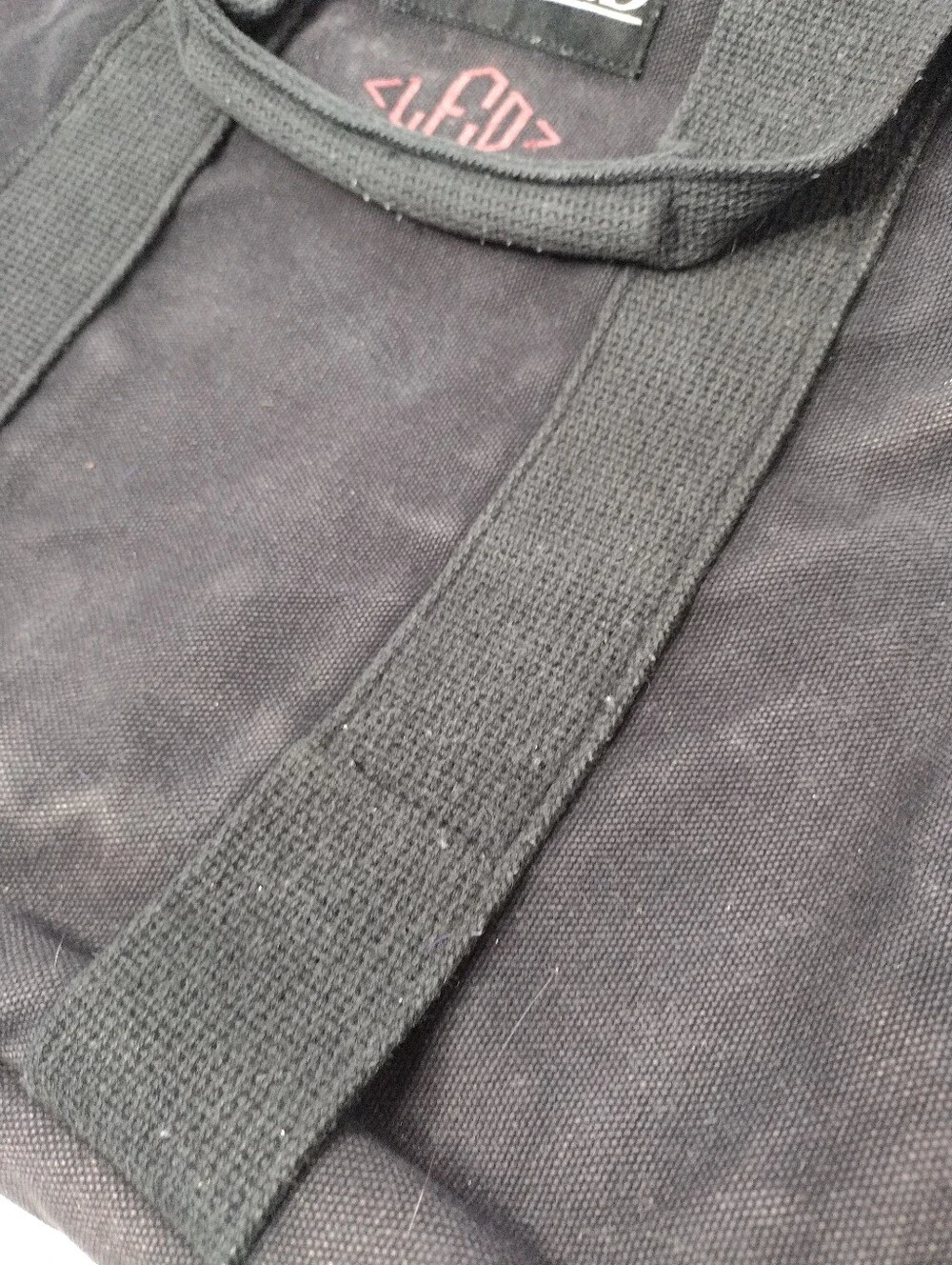 Vtg Lands' End Canvas Messenger Bag Briefcase USA Made Crossbody B16